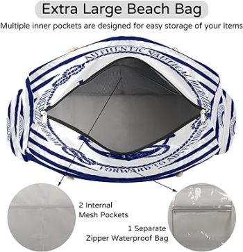 the most important aspects of a luxury beach bag is its functionality.